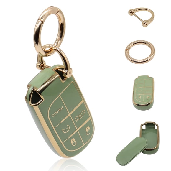 Funda de llavero Eleganancy para Jeep Soft Full Protection, color verde