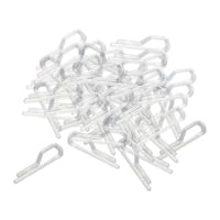 Magideal - 200 Pinzas Transparentes Para Camisa, Pinzas De Transparentes, Pinzas Para Ropa Duraderas, Pinzas Para Ropa En Forma De U Para Suéteres, Abr Clip De Nueve Palabras De 38 Mm