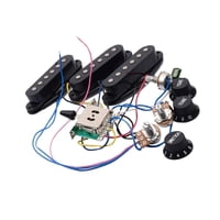 Bothyi - Juego De Pastillas De Guitarra Con 5 Ruedas Dentadas Precableadas Para Guitarra Eléctrica St, Instrumento Musical Negro