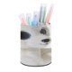 thumbnail image 1 of Beanie Boos-theme Cylinder Pen Holder Pencil Organizer with Flannel Lining PVC Leather Material Cardboard Base for study work 10*8CM, 1 of 6