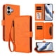 thumbnail image 1 of Funda Cartera Mariposa para [iPhone 17] con Soporte y Cremallera Naranja, 1 of 6