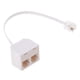 thumbnail image 1 of rj11 jack 2 way outlet teléfono modular modular splitter adapter 6p4c, 1 of 3