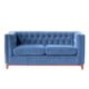 thumbnail image 1 of Sofá Roma 2C Tela Velvet Azul Petróleo, 1 of 4
