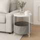 thumbnail image 2 of Mesa Lateral Auxiliar 2 Niveles con Cesta 42x42x52cm Blanco, 2 of 6