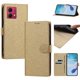 thumbnail image 3 of Cartera Protectora para Motorola Moto G84 con Soporte, Dorado, 3 of 6