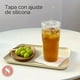 thumbnail image 4 of Set 2 Vaso Vidrio con Bombilla y Tapa Perlado 500ml, 4 of 10