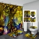 thumbnail image 2 of 1/3pcs Cozy and Durable Magic Tree Shower Curtain Set with 12 Hooks, Non-Slip Bathroom Rug, and Toilet Lid Cover Pad - Perfect for Bathroom Decor, 2 of 4