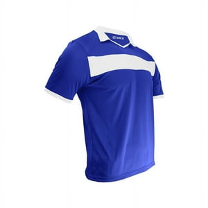 Snix - Polera De Futbol Infantil Zid Azul Rey Franja Blanca Talla 12