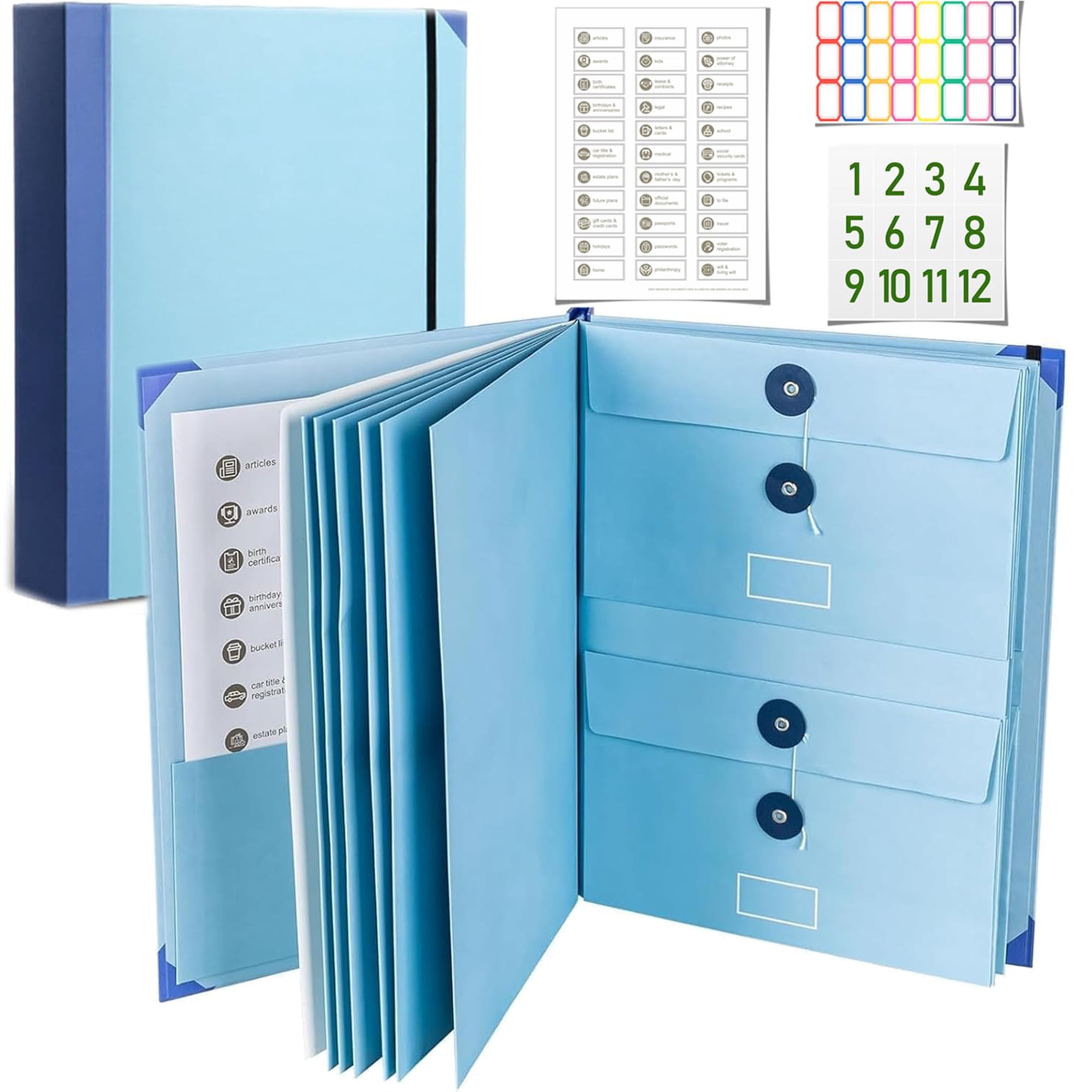 Carpeta Organizadora De Documentos Ruileeccl Con Archivo De Acordeón