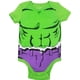 thumbnail image 2 of Body y sombrero Marvel Avengers Hulk Green para bebé niño de 24 m, 2 of 3