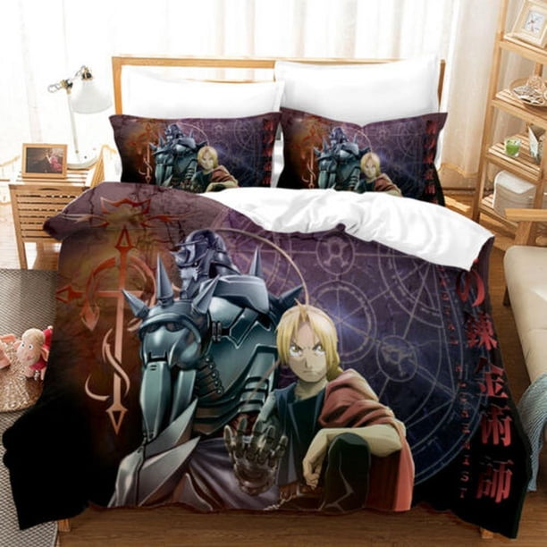 Fullmetal Alchemist H Quilt Duvet Cover Set Comforter Cover Pillowcase