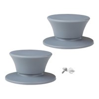 Magideal - 2 Piezas De Perillas Para Tapas De Ollas, Manijas Para Sujetar Tapas De Ollas, Perillas Para Tapas De Utensilios De Cocina Con Tornillos, Resistentes Gris