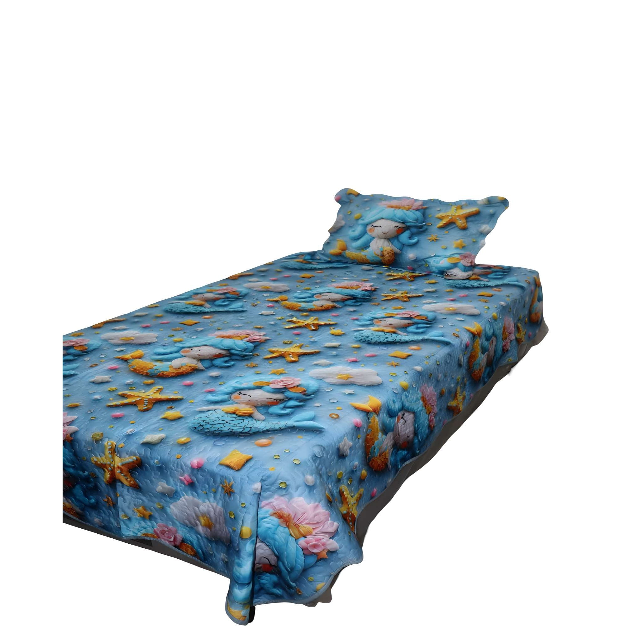 Genérico - Cubrecama De Verano 3d Plaza Y Media 180 X 230 Cm V07