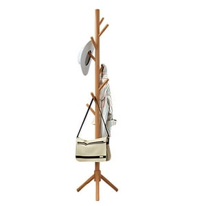 Crusec - Perchero De Pie Colgador Simple De Madera Organizador 175X45