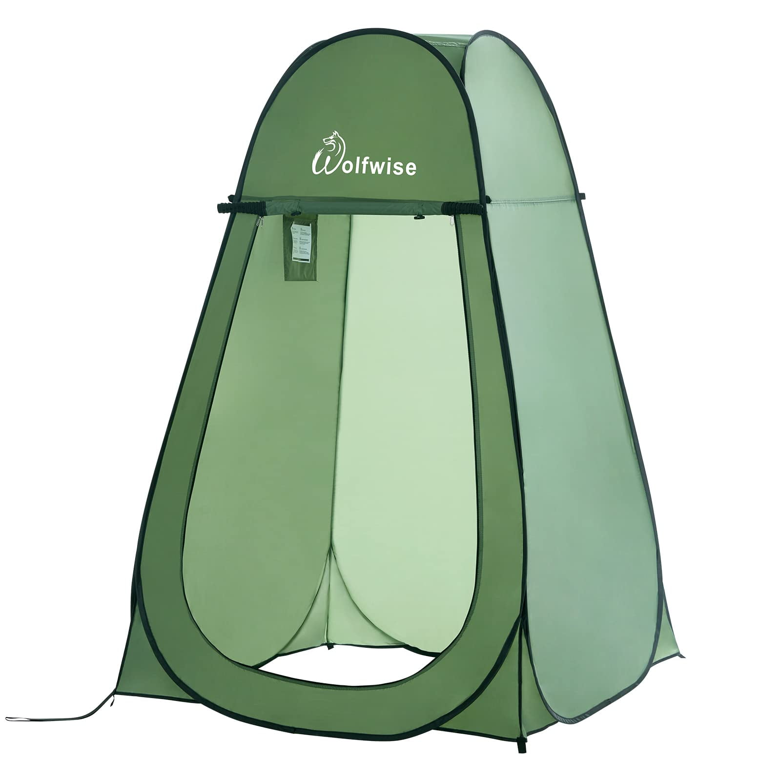 Carpa De Ducha Wolfwise, Portátil, Plegable, Para Privacidad, Color Verde