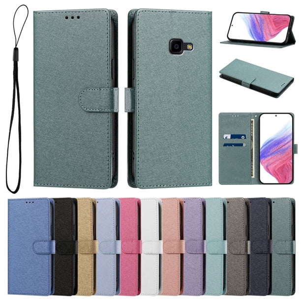 Cartera Funda para Samsung Galaxy XCover 4/Xcover 4S con Soporte, Verde Oscuro