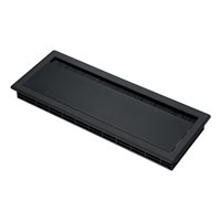 Magideal - Aluminio Aleación De Cubierta De Polvo A Prueba De Polvo Cable De Ocultación De Tapa De Tapa Que Ahorra Espacio De Gestión De Cable Resistente Tapa Pa Negro