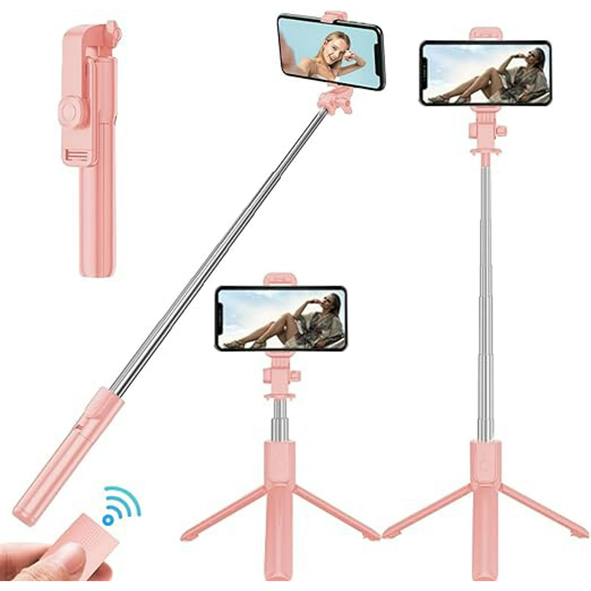 Veatool - 3 En 1 Palo Selfie Trípode, 70cm Selfie Stick Bluetooth Con Control Remoto, 360°rotación Extensible Y Portátil, Para Celulares Para La Mayoría De Los De, Selfie Foto Y Video