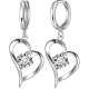thumbnail image 1 of Aros Plata 925 Pendientes Corazón Regalo Elegantes Mujer, 1 of 3