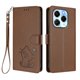thumbnail image 1 of Funda de Gato tipo Libro para Infinix Note 40X 5G, Marrón, 1 of 6