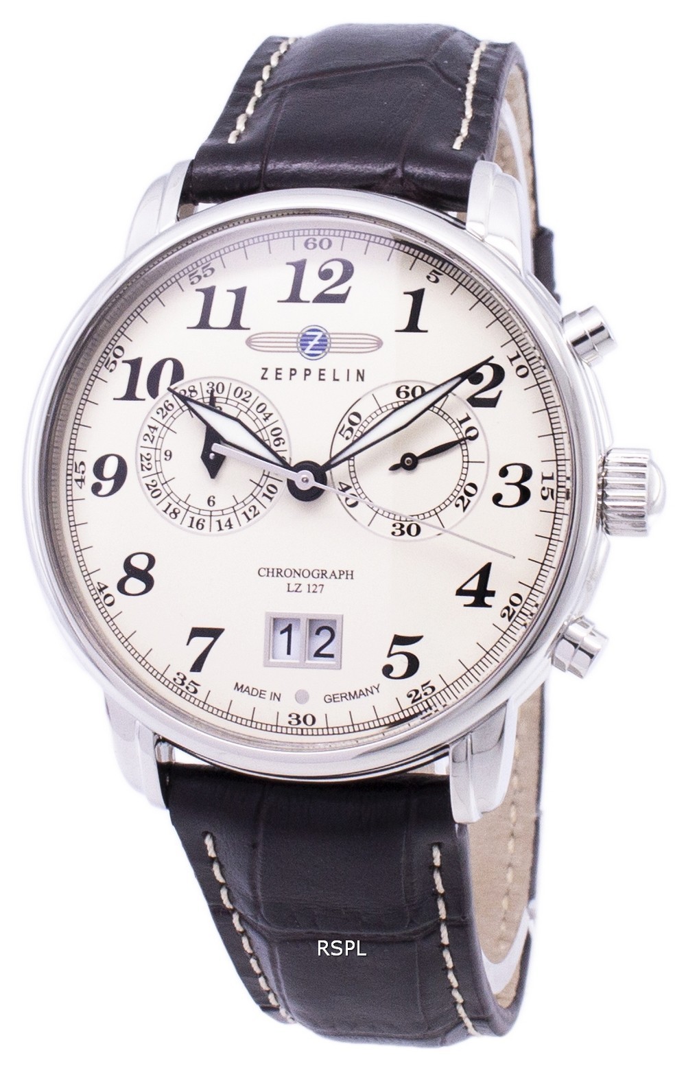 Reloj Zeppelin Series Lz127 Graf Germany Made 7684-5 76845 Men'S Watch