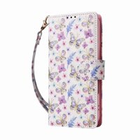 Foxdock Funda Tipo Cartera Floral Para Samsung Galaxy S8 ,Funda Con Tapa De Cuero Pu, Protección Antigolpes Con Ranuras Para Tarjetas Y Soporte