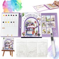 Kit Para Aliviar El Estrés, Libro De Pintura En Acuarela Tlm 2026 Con Juego