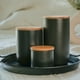thumbnail image 2 of Contenedor de Cerámica Hermético Tapa Madera M Negro Simplit, 2 of 4