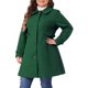 thumbnail image 4 of Abrigos de mujer de talla grande Agnes Orinda, chaqueta de trinchera con botones, abrigos largos de invierno 4X verde oscuro, 4 of 6