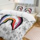 thumbnail image 1 of Grey Rainbow Bape Shake Camo Comforter Set Soft 3 Pcs Twin Bedding Sets Thicken for All Season, 1 of 5