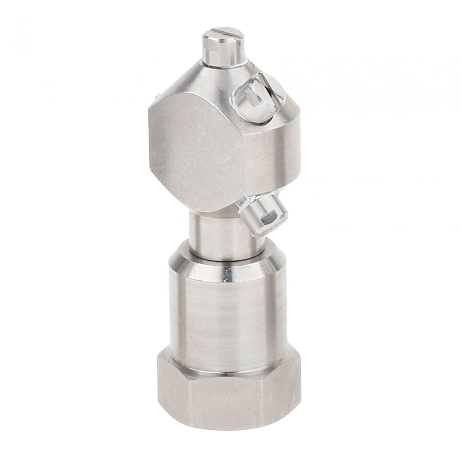 Magideal - Bola De Limpieza De Tanques, Bola De Pulverización Giratoria, Accesorios De Acero Inoxidable De 360 Grados, Boquilla De Hidrolavadora, Boquilla De L 12 Pulgadas