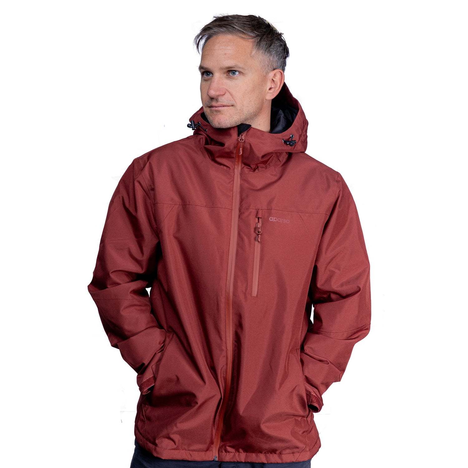 Chaqueta Impermeable Hombre Sirius Ladrillo Aparso