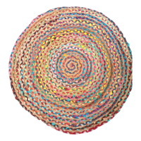 Genérico - Alfombra Yute Redonda Chindi 90Cm