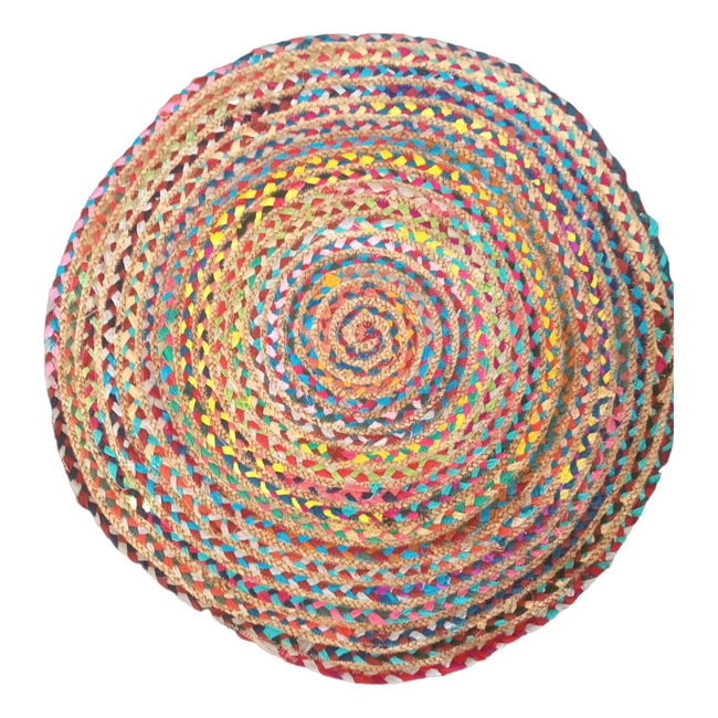 Genérico - Alfombra Yute Redonda Chindi 90cm