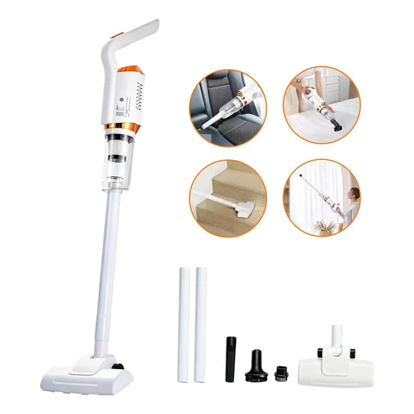 Aspiradora Inalambrica Sin Cable Vertical 2 En 1 Portatil Recargable USB Aspiradora De Mano Ligera Con Base Hogar Auto Aspiracion FIGOIMPORT