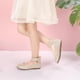 thumbnail image 2 of Zapatos De Vestir Para Niñas Con Flores Zapatillas De Ballet Doradas, 2 of 8