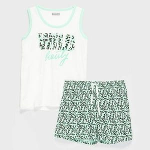 Zahr - Pijama Mujer Estampado Corto Calipso