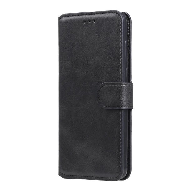 Funda Billetera para Xiaomi Poco M3 con Porta Tarjetas y Soporte Ajustable Negro