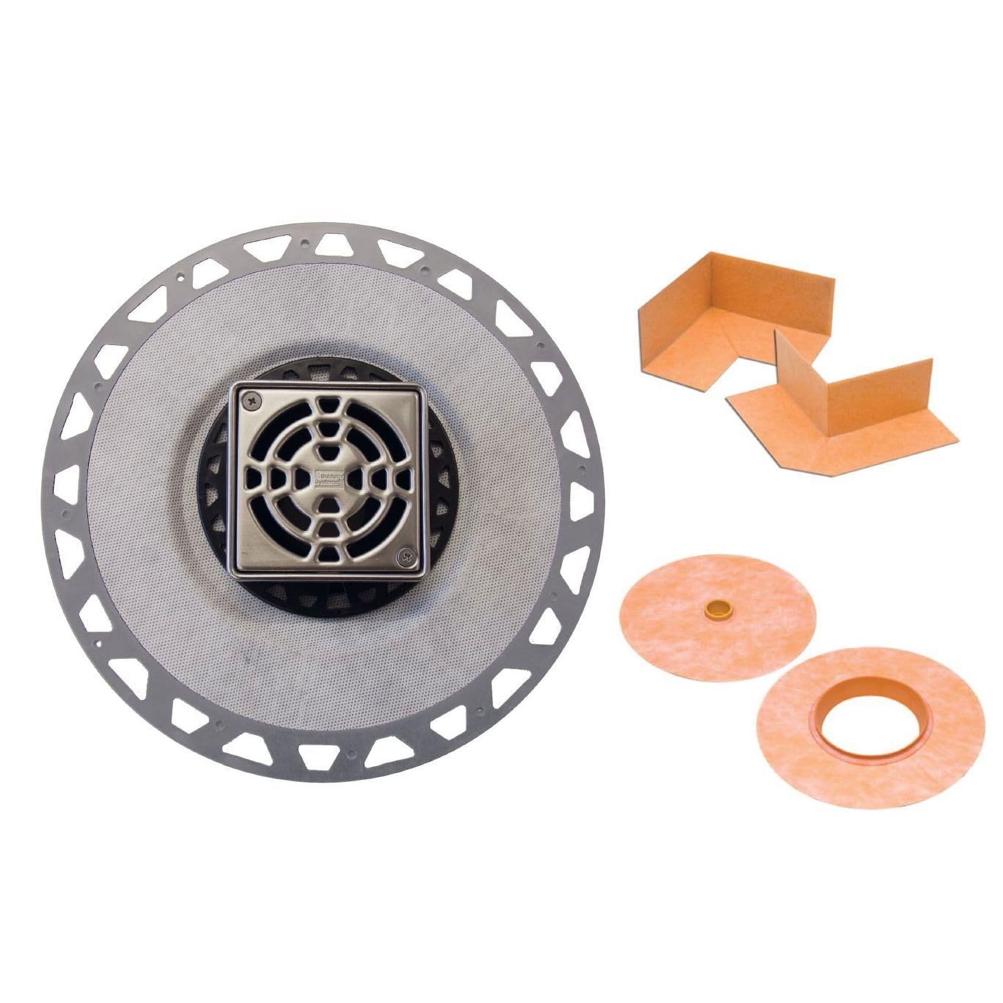 Desagüe De Ducha Schluter Kerdi-drain Cuadrado, Rejilla De 10 Cm, Salida De 5 Cm