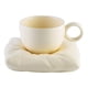thumbnail image 5 of Taza De Café Con Asa Y Posavasos Para Decoración De Oficina En Casa, Color Beige, 5 of 5