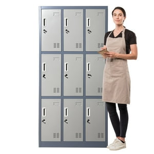 Prochef - Locker Casillero Metalico 3 Cuerpos 9 Puertas