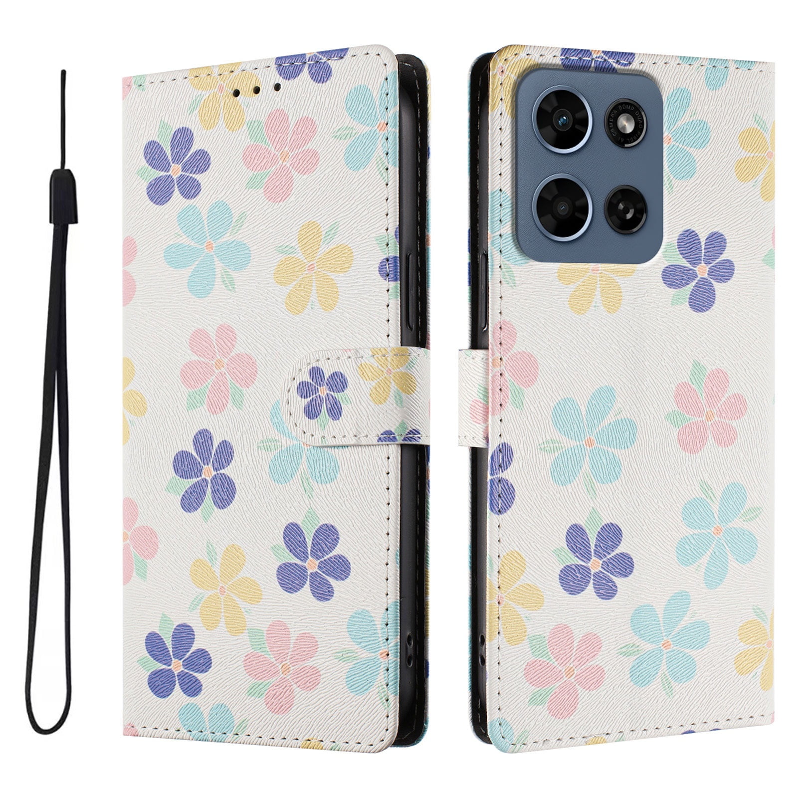 Foxdock Funda Tipo Cartera Para Motorola Moto G Play 2026 Con Soporte Y Correa – Diseño De Patrones Lindos