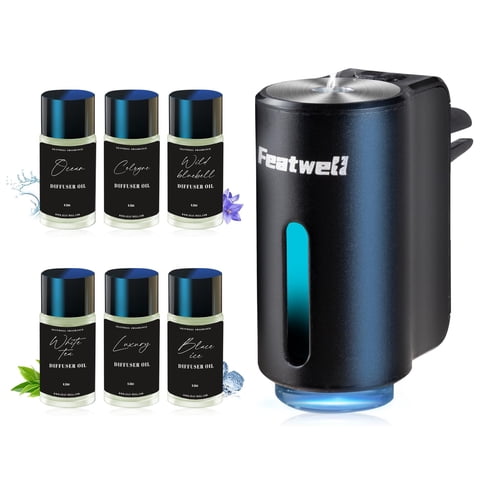 Difusor Para Ambientador De Coche Featwell Con 6 Aceites Esenciales