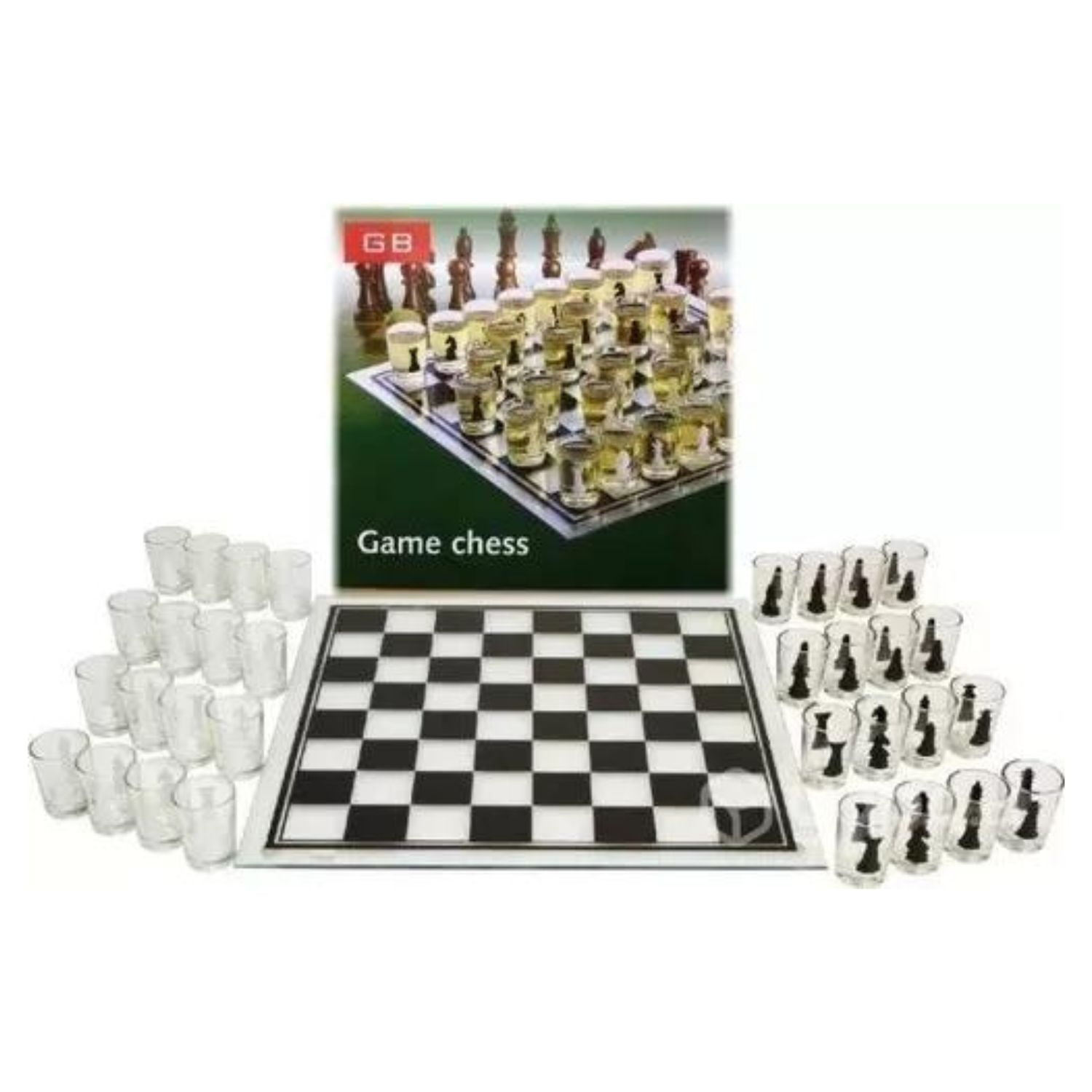 Invencible.cl????? - Ajedrez Cristal Tragos Chupito Mz90