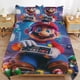 thumbnail image 1 of Super Mario 3-Piece Comforter Set for Bedroom Super Mario Bedding Set for Kids Adults Soft Microfiber Duvet Cover Set with Zipper Closure, 1 of 5