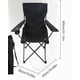 thumbnail image 4 of Pack de 2 Sillas De Playa o Camping Plegable con Porta Vaso Negro, 4 of 4
