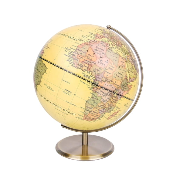 Arco World Globe Exerz 12 de metal envejecido con base de color bronce