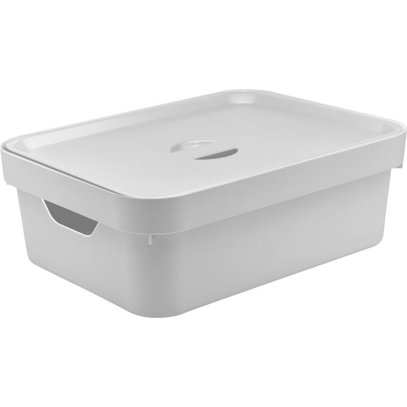 Caja Cube M Con Tapa Blanco