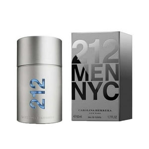 Perfume Carolina Herrera 212 Eau De Toilette Para Hombre, 50 Ml