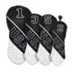 thumbnail image 2 of 4 Fundas Para Cabezas De Palos De Golf De Cuello Largo De Cuero Sintético Para Adultos, Estilo A, 2 of 5